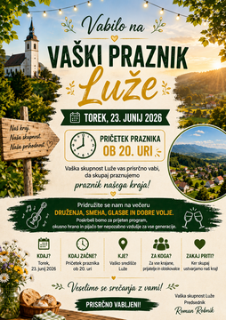 Vaški praznik na Lužah