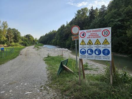 Urejanje brežine reke Kokra - Hotemaže